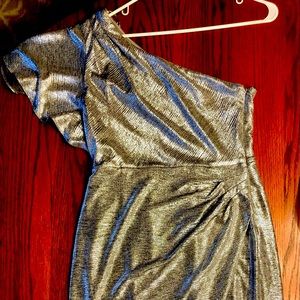 Size 6. Melonie brand. Silvery Christmas dress.